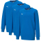 3er Pack PUMA teamGOAL 23 Casuals Crew Neck Sweatshirt Kinder electric blue lemonade 128