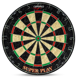 carromco Dart Set Steeldartscheibe + 3 Softdarts + 3...