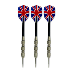 carromco Dart Set Steeldartscheibe + 3 Softdarts + 3...