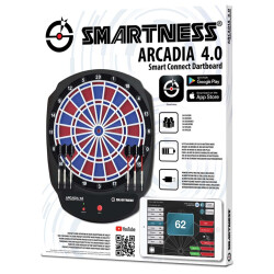 carromco Smartness Elektronik Dartscheibe Arcadia 4.0 2-Loch Abstand