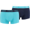 2er Pack PUMA Basic Trunk Boxershorts aqua / blue S