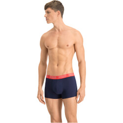 2er Pack PUMA Basic Trunk Boxershorts blue / grey melange M