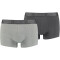 2er Pack PUMA Basic Trunk Boxershorts dark grey melange / black S
