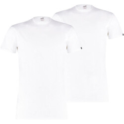 2er Pack PUMA Basic Crew T-Shirt Herren white M