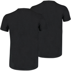 2er Pack PUMA Basic V-Neck T-Shirt Herren black XL