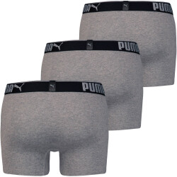 3er Pack PUMA Premium Sueded Cotton Boxershorts grey...