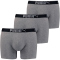 3er Pack PUMA Premium Sueded Cotton Boxershorts grey melange M