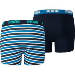 2er Pack PUMA Basic Boxershorts gestreift Jungen blue...