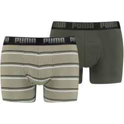 2er Pack PUMA Gradient Stripe Boxershorts Herren green...