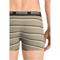 2er Pack PUMA Gradient Stripe Boxershorts Herren green combo M