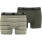 2er Pack PUMA Gradient Stripe Boxershorts Herren green combo M
