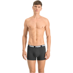 2er Pack PUMA Gradient Stripe Boxershorts Herren black / grey melange S