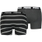 2er Pack PUMA Gradient Stripe Boxershorts Herren black / grey melange S