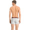 2er Pack PUMA Spacedye Stripe Boxershorts Herren white / grey melange S