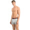 2er Pack PUMA Spacedye Stripe Boxershorts Herren white / grey melange S