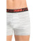 2er Pack PUMA Spacedye Stripe Boxershorts Herren white / grey melange S