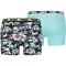 2er Pack PUMA Camouflage Boxershorts Herren yellow / blue S