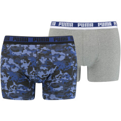 2er Pack PUMA Camouflage Boxershorts Herren blue / grey...