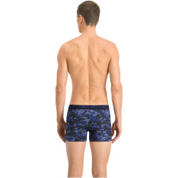 2er Pack PUMA Camouflage Boxershorts Herren blue / grey melange S