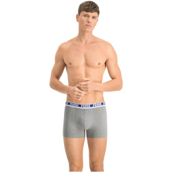 2er Pack PUMA Camouflage Boxershorts Herren blue / grey melange S