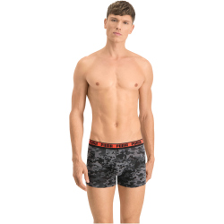 2er Pack PUMA Camouflage Boxershorts Herren black / grey...