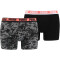2er Pack PUMA Camouflage Boxershorts Herren black / grey melange S