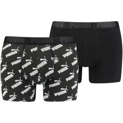 2er Pack PUMA Men All-Over-Print Boxershorts black S