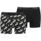 2er Pack PUMA Men All-Over-Print Boxershorts black S