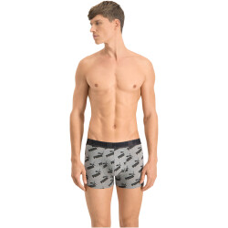 2er Pack PUMA Men All-Over-Print Boxershorts dark grey...