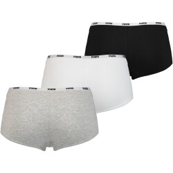 3er Pack PUMA Mini Slip Damen white / grey / black XS