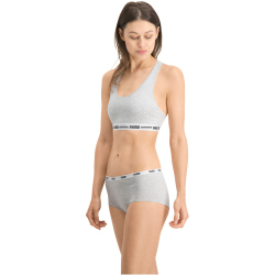 3er Pack PUMA Mini Slip Damen white / grey / black S
