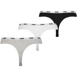 3er Pack PUMA String white / grey / black XS