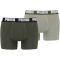 2er Pack PUMA Basic Boxershorts dark green combo S
