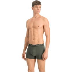 2er Pack PUMA Basic Boxershorts green melange XL