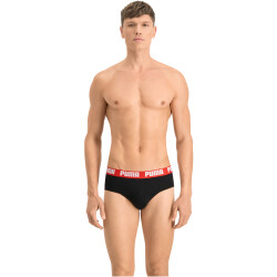 2er Pack PUMA Basic Brief Unterhose red / black S