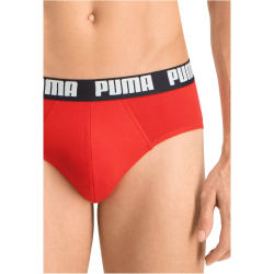 2er Pack PUMA Basic Brief Unterhose red / black S