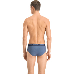 2er Pack PUMA Basic Brief Unterhose denim S