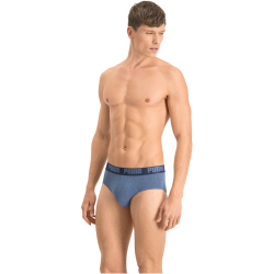 2er Pack PUMA Basic Brief Unterhose denim S