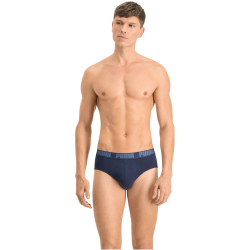 2er Pack PUMA Basic Brief Unterhose denim S