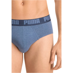 2er Pack PUMA Basic Brief Unterhose denim S