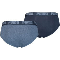 2er Pack PUMA Basic Brief Unterhose denim L