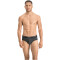 2er Pack PUMA Basic Brief Unterhose dark grey melange / black S