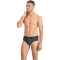 2er Pack PUMA Basic Brief Unterhose dark grey melange / black S