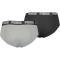 2er Pack PUMA Basic Brief Unterhose dark grey melange / black XL