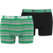 2er Pack PUMA Heritage Stripe Boxershorts green S