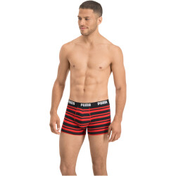 2er Pack PUMA Heritage Stripe Boxershorts red / black S