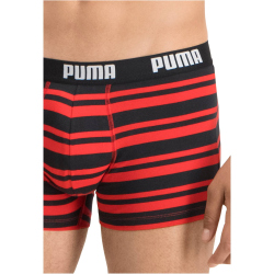 2er Pack PUMA Heritage Stripe Boxershorts red / black S