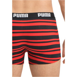 2er Pack PUMA Heritage Stripe Boxershorts red / black L
