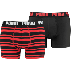 2er Pack PUMA Heritage Stripe Boxershorts red / black XL