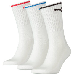 3er Pack PUMA Sport Crew Sportsocken Stripe white 35-38